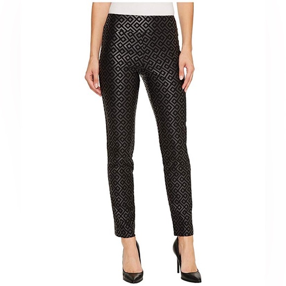 Krazy Larry Pants - Krazy Larry Geo Black Slimming Pants Size 6